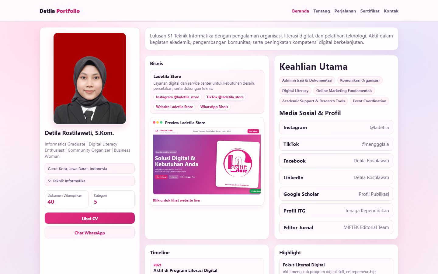 Preview Detila Rostilawati